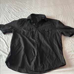 Alfani black men’s Short Sleeve Button-Up Shirt
